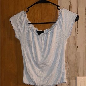 Off the shoulder crop top